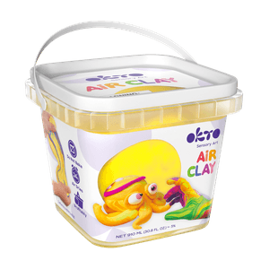 Air Clay pentru modelaj, 200g, Okto - Galben