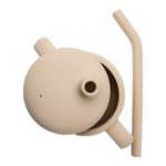 Jucarii, Copii si Bebe - Hrana si alaptare - Biberoane, suzete si accesorii hranire - Cani, pahare si accesorii bebe - Cana din silicon cu pai, AppeKids - Bubble Beige - Infinity.ro