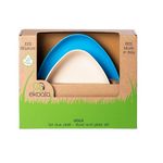 Jucarii, Copii si Bebe - Hrana si alaptare - Biberoane, suzete si accesorii hranire - Articole hranire bebelusi - Set 2 farfurii, eKoala, BIOplastic, White/Blue - Infinity.ro