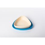 Jucarii, Copii si Bebe - Hrana si alaptare - Biberoane, suzete si accesorii hranire - Articole hranire bebelusi - Set 2 farfurii, eKoala, BIOplastic, White/Blue - Infinity.ro