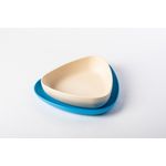 Jucarii, Copii si Bebe - Hrana si alaptare - Biberoane, suzete si accesorii hranire - Articole hranire bebelusi - Set 2 farfurii, eKoala, BIOplastic, White/Blue - Infinity.ro