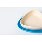 Jucarii, Copii si Bebe - Hrana si alaptare - Biberoane, suzete si accesorii hranire - Articole hranire bebelusi - Set 2 farfurii, eKoala, BIOplastic, White/Blue - Infinity.ro