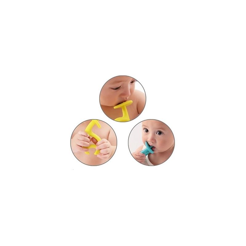 Jucarii, Copii si Bebe - Jucarii si jocuri - Jucarii bebelusi - Jucarii pentru dentitie - INEL GINGIVAL DIN SILICON, MOMBELLA - ELEFANT MOV - Infinity.ro