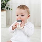 Jucarii, Copii si Bebe - Jucarii si jocuri - Jucarii bebelusi - Jucarii pentru dentitie - INEL GINGIVAL DIN SILICON, MOMBELLA - OCTOPUS GREY - Infinity.ro