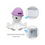 Jucarii, Copii si Bebe - Jucarii si jocuri - Jucarii bebelusi - Jucarii pentru dentitie - INEL GINGIVAL DIN SILICON, MOMBELLA - OCTOPUS MOV - Infinity.ro