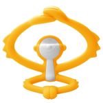 Jucarii, Copii si Bebe - Jucarii si jocuri - Jucarii bebelusi - Jucarii pentru dentitie - INEL GINGIVAL DIN SILICON, MOMBELLA - MAIMUTICA GALBENA - Infinity.ro