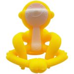 Jucarii, Copii si Bebe - Jucarii si jocuri - Jucarii bebelusi - Jucarii pentru dentitie - INEL GINGIVAL DIN SILICON, MOMBELLA - MAIMUTICA GALBENA - Infinity.ro