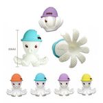 Jucarii, Copii si Bebe - Jucarii si jocuri - Jucarii bebelusi - Jucarii pentru dentitie - INEL GINGIVAL DIN SILICON, MOMBELLA - OCTOPUS ALBASTRU - Infinity.ro