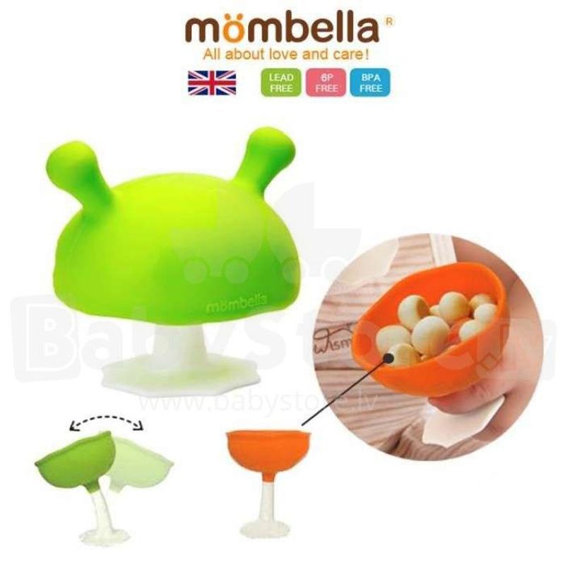 Jucarii, Copii si Bebe - Jucarii si jocuri - Jucarii bebelusi - Jucarii pentru dentitie - Inel Gingival Din Silicon, Mombella, CIupercuta Red - Infinity.ro