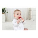 Jucarii, Copii si Bebe - Jucarii si jocuri - Jucarii bebelusi - Jucarii pentru dentitie - INEL GINGIVAL DIN SILICON, MOMBELLA - OCTOPUS ROSU - Infinity.ro