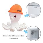 Jucarii, Copii si Bebe - Jucarii si jocuri - Jucarii bebelusi - Jucarii pentru dentitie - INEL GINGIVAL DIN SILICON, MOMBELLA - OCTOPUS ORANGE - Infinity.ro