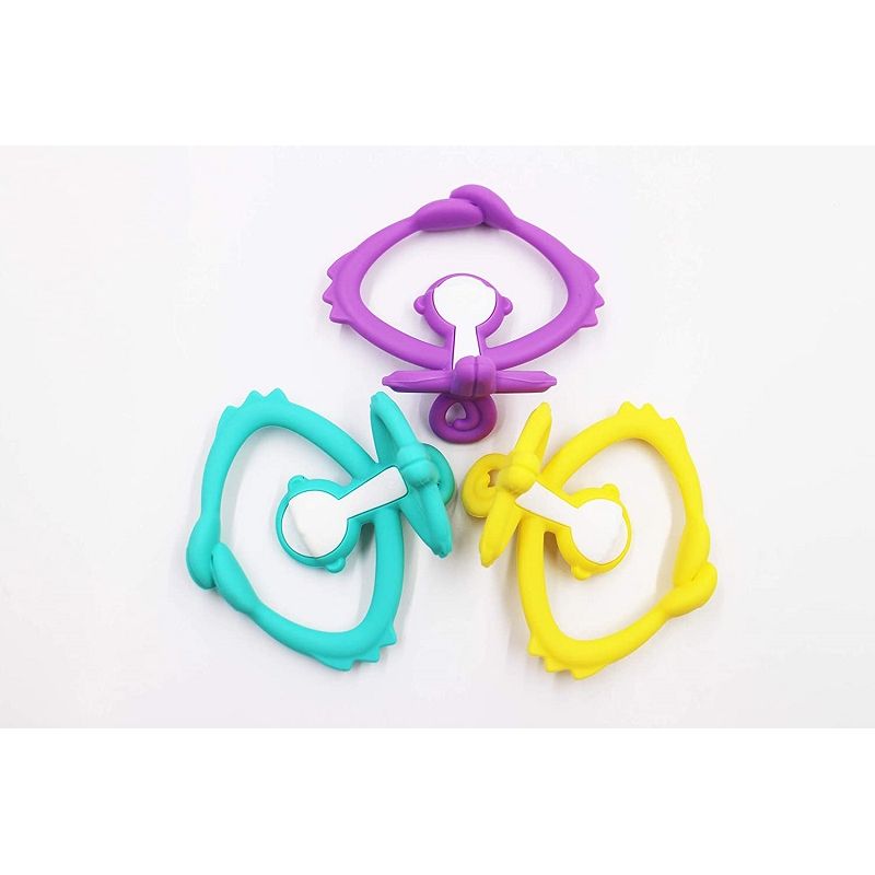 Jucarii, Copii si Bebe - Jucarii si jocuri - Jucarii bebelusi - Jucarii pentru dentitie - INEL GINGIVAL DIN SILICON, MOMBELLA - MAIMUTICA ROSIE - Infinity.ro