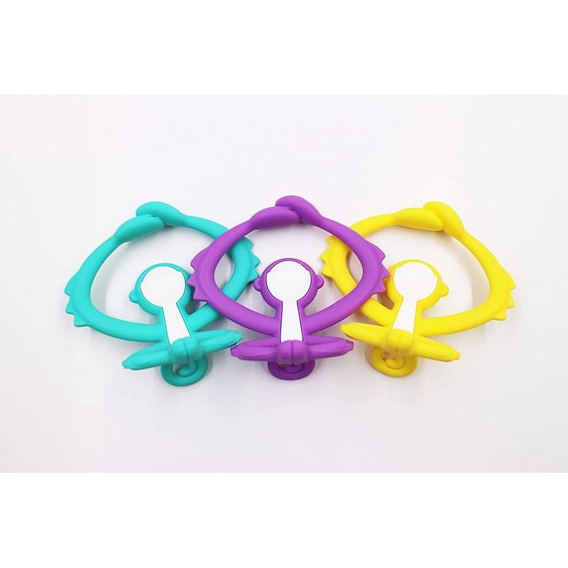 Jucarii, Copii si Bebe - Jucarii si jocuri - Jucarii bebelusi - Jucarii pentru dentitie - INEL GINGIVAL DIN SILICON, MOMBELLA - MAIMUTICA GREY - Infinity.ro