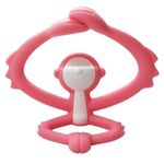 Jucarii, Copii si Bebe - Jucarii si jocuri - Jucarii bebelusi - Jucarii pentru dentitie - INEL GINGIVAL DIN SILICON, MOMBELLA - MAIMUTICA ROZ - Infinity.ro