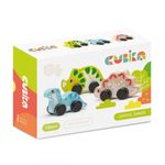 Jucarii, Copii si Bebe - Jucarii si jocuri - Vehicule si jucarii cu telecomanda - Masinute - Jucarie din lemn, Cubika, Dinos Family - Infinity.ro