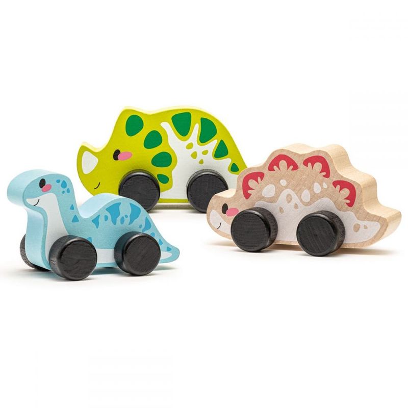 Jucarii, Copii si Bebe - Jucarii si jocuri - Vehicule si jucarii cu telecomanda - Masinute - Jucarie din lemn, Cubika, Dinos Family - Infinity.ro