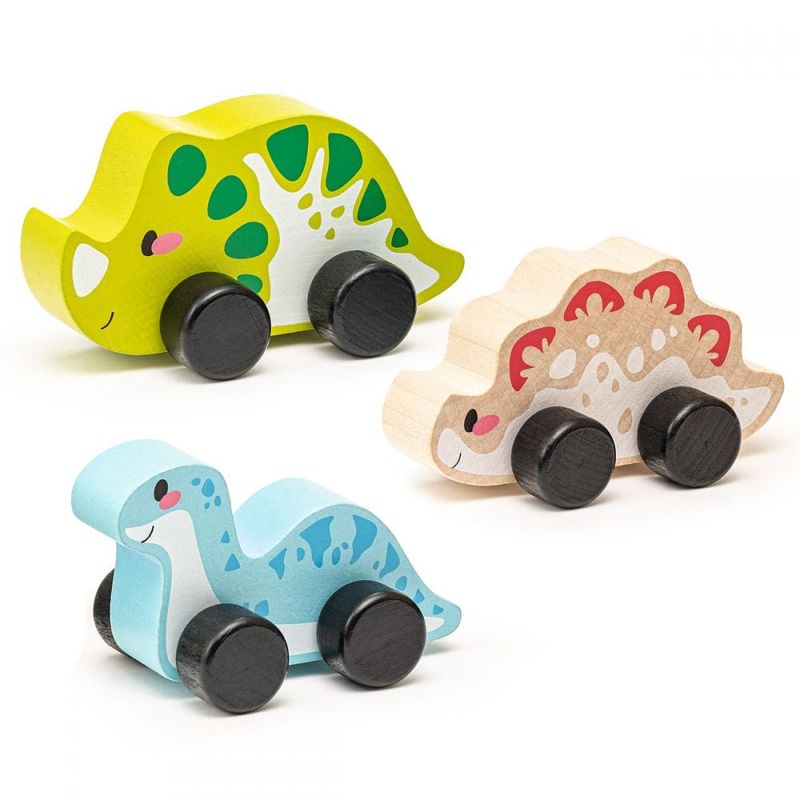 Jucarii, Copii si Bebe - Jucarii si jocuri - Vehicule si jucarii cu telecomanda - Masinute - Jucarie din lemn, Cubika, Dinos Family - Infinity.ro
