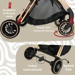 Jucarii, Copii si Bebe - Carucioare si articole de transport - Carucioare - Carucioare sport - Carucior Sport AppeKids – Upp – Ultracompact, Pliere automata, De la nastere la 22kg - River Green - Infinity.ro