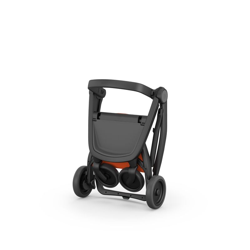 Jucarii, Copii si Bebe - Carucioare si articole de transport - Carucioare - Carucioare standard - Carucior 2 in 1, Greentom, 100% Ecologic, Black Orange - Infinity.ro