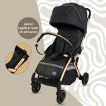 Jucarii, Copii si Bebe - Carucioare si articole de transport - Carucioare - Carucioare standard - Carucior Sport AppeKids – Upp – Ultracompact, Pliere automata, De la nastere la 22kg - Jet Black - Infinity.ro