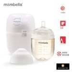 Jucarii, Copii si Bebe - Hrana si alaptare - Biberoane, suzete si accesorii hranire - Biberoane, tetine si accesorii - Biberon Anticolici Mombella Breast-Like, 210ml, Tetina M flux mediu, PPSU, Ivory - Infinity.ro