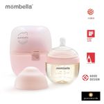 Jucarii, Copii si Bebe - Hrana si alaptare - Biberoane, suzete si accesorii hranire - Biberoane, tetine si accesorii - Biberon Anticolici Mombella Breast-Like, 120ml, Tetina S flux lent, PPSU, Old Roze - Infinity.ro