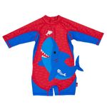 Fashion, accesorii si bijuterii - Copii - Lenjerie si pijamale copii - Costume de baie copii - Costum de baie Zoocchini, protectie UPF50+, Marime L, 24-36 luni - Shark - Infinity.ro