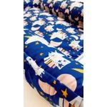 Casa si Gradina - Mobilier - Mobilier copii - Saltele patut copii - Baby nest din bumbac, Appekids - Navy - Infinity.ro