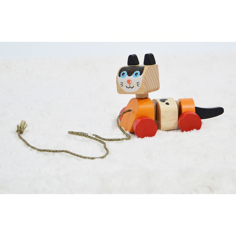 Jucarii, Copii si Bebe - Jucarii si jocuri - Jucarii & jocuri educative - Jocuri si jucarii educative - Jucarie din lemn, Cubika, “Prietena mea Pisicuta” - Infinity.ro