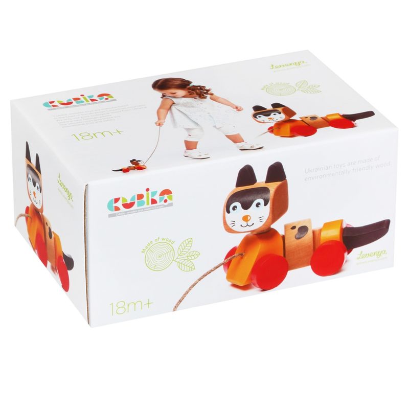 Jucarii, Copii si Bebe - Jucarii si jocuri - Jucarii & jocuri educative - Jocuri si jucarii educative - Jucarie din lemn, Cubika, “Prietena mea Pisicuta” - Infinity.ro