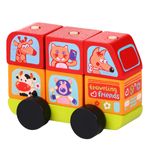 Jucarii, Copii si Bebe - Jucarii si jocuri - Jucarii & jocuri educative - Jocuri si jucarii educative - Jucarie din lemn, Cubika, Mini Bus - Infinity.ro