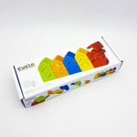 Jucarii, Copii si Bebe - Jucarii si jocuri - Seturi de constructie si cuburi - Seturi de constructie - Jucarie Din Lemn Cubika, Set de constructii “Turnuri” - Infinity.ro