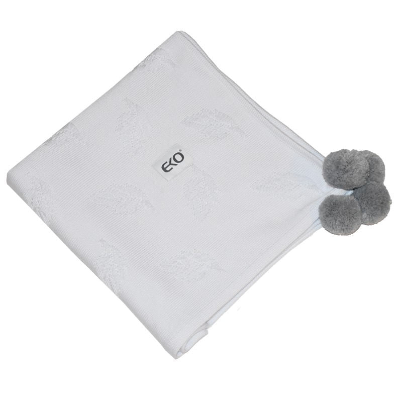 Casa si Gradina - Textile si covoare - Pături și cuverturi - Paturici copii - Paturica din Bambus, Eko, 80x80 cm, White - Infinity.ro