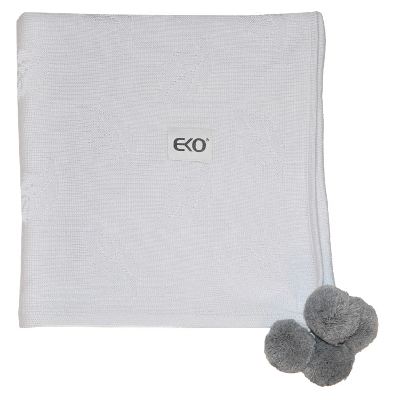 Casa si Gradina - Textile si covoare - Pături și cuverturi - Paturici copii - Paturica din Bambus, Eko, 80x80 cm, White - Infinity.ro