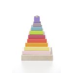 Jucarii, Copii si Bebe - Jucarii si jocuri - Jucarii & jocuri educative - Jocuri si jucarii educative - Jucarie din lemn, Cubika, Piramida Culorilor - Infinity.ro