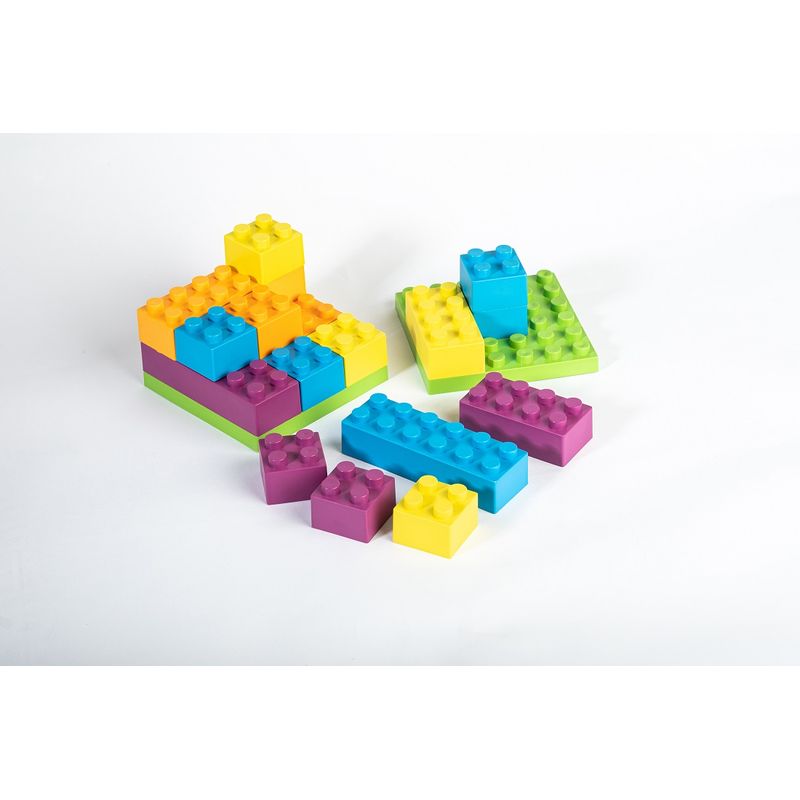 Jucarii, Copii si Bebe - Jucarii si jocuri - Seturi de constructie si cuburi - Seturi de constructie - Set constructii, 19 piese, eKoala, BIOplastic - Infinity.ro