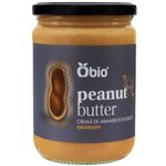 Market - Bacanie - Dulceata, miere si crema tartinabila - Crema de arahide crunchy bio, 500g - Obio - Infinity.ro