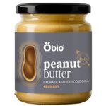 Market - Bacanie - Dulceata, miere si crema tartinabila - Crema de arahide crunchy bio 250g Obio - Infinity.ro