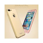 Laptop, Telefoane si Tablete - Telefoane mobile si accesorii - Accesorii Telefoane - Huse telefoane - Husa protectie completa IPAKY pentru iPhone 7 Plus 5.5 inch, gold - Infinity.ro
