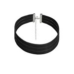 Fashion, accesorii si bijuterii - Femei - Bijuterii femei - Coliere femei - Choker Mystyle Fashion Black MS - Colier elegant pentru gat - Black Delux - Infinity.ro