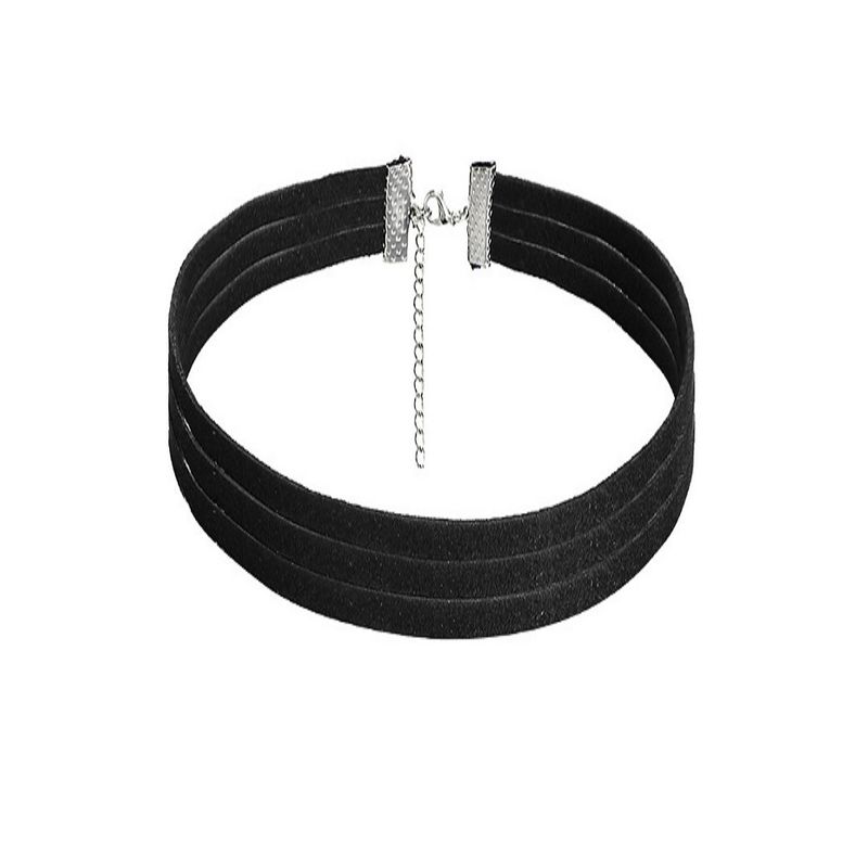 Fashion, accesorii si bijuterii - Femei - Bijuterii femei - Coliere femei - Choker Mystyle Fashion Black MS - Colier elegant pentru gat - Black Delux - Infinity.ro