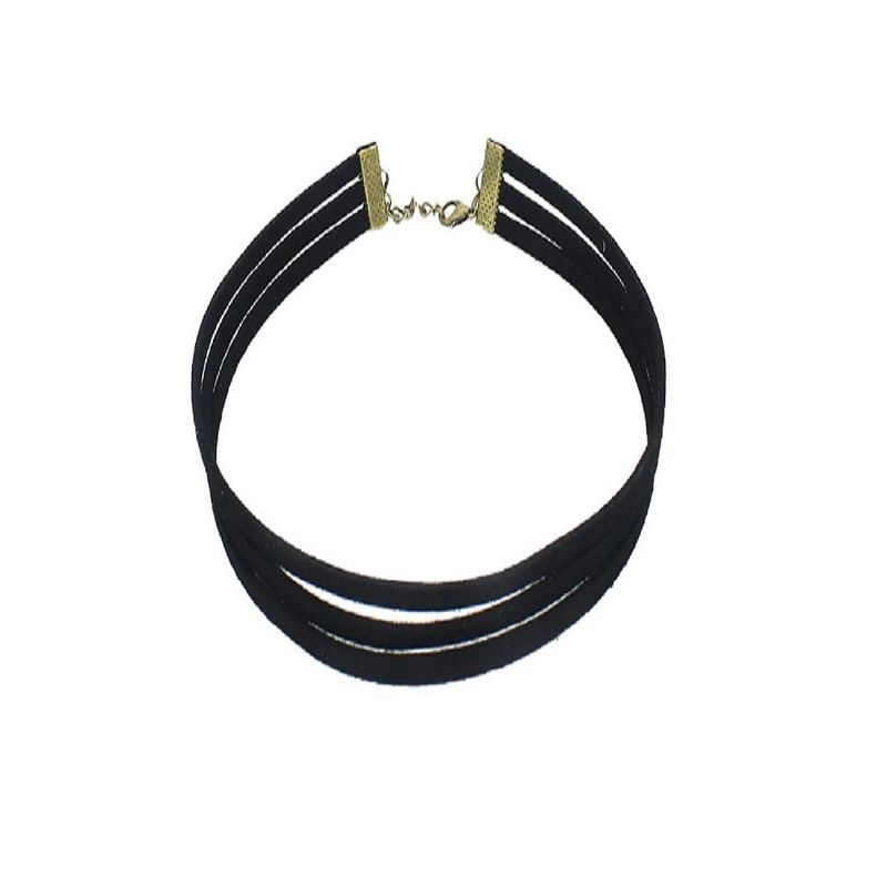 Fashion, accesorii si bijuterii - Femei - Bijuterii femei - Coliere femei - Choker Mystyle Fashion Black MS - Colier elegant pentru gat - Black Delux - Infinity.ro