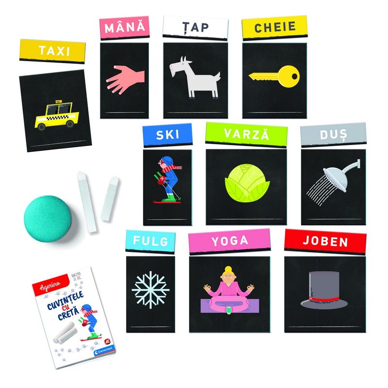 Jucarii, Copii si Bebe - Jucarii si jocuri - Jucarii & jocuri educative - Jocuri si jucarii educative - Agerino cuvintele cu creta - Infinity.ro