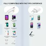 Laptop, Telefoane si Tablete/Telefoane mobile si accesorii/Accesorii Telefoane/Incarcatoare telefoane - Incarcator fast charge compatibil cu iPhone, 20W PD Type C cu cablu USB C Lightning de 1 metru - Infinity.ro