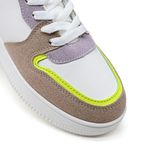 Fashion, accesorii si bijuterii - Femei - Incaltaminte femei - Pantofi femei - Pantofi sport dama inalti, piele ecologica, PS084, Alb cu Roz 36 EU - Infinity.ro
