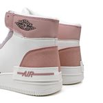 Fashion, accesorii si bijuterii - Femei - Incaltaminte femei - Pantofi femei - Pantofi sport dama inalti, piele ecologica, PS084, Alb cu Roz 36 EU - Infinity.ro