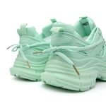 Fashion, accesorii si bijuterii - Femei - Incaltaminte femei - Sneakers si tenisi femei - Pantofi sport De dama ,cu insertii de plasa,D1343,Verde Deschis 38 - Infinity.ro