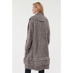 Fashion, accesorii si bijuterii - Femei - Imbracaminte femei - Jachete si geci femei - Cardigan lung de dama Guess Liliane W3BR43, S INTL, Gri - Infinity.ro