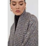 Fashion, accesorii si bijuterii - Femei - Imbracaminte femei - Jachete si geci femei - Cardigan lung de dama Guess Liliane W3BR43, S INTL, Gri - Infinity.ro