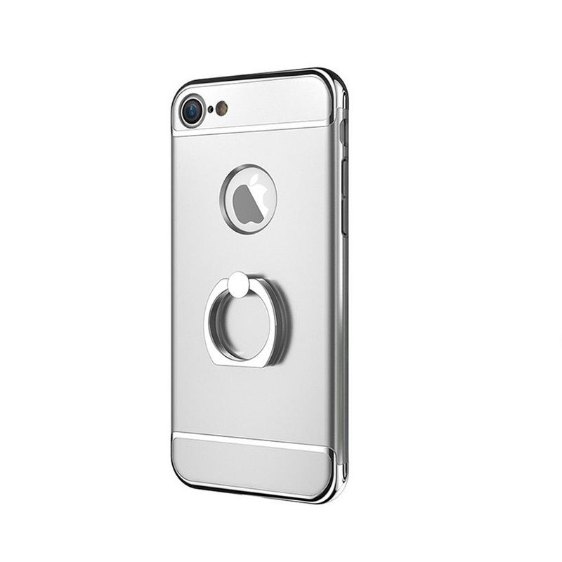 Laptop, Telefoane si Tablete - Telefoane mobile si accesorii - Accesorii Telefoane - Huse telefoane - Husa Apple iPhone SE2, MyStyle Elegance Luxury 3in1 Ring Silver - Infinity.ro